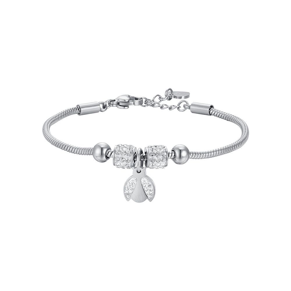 Luca Barra Bracciale Junior Acciaio Con Coccinella