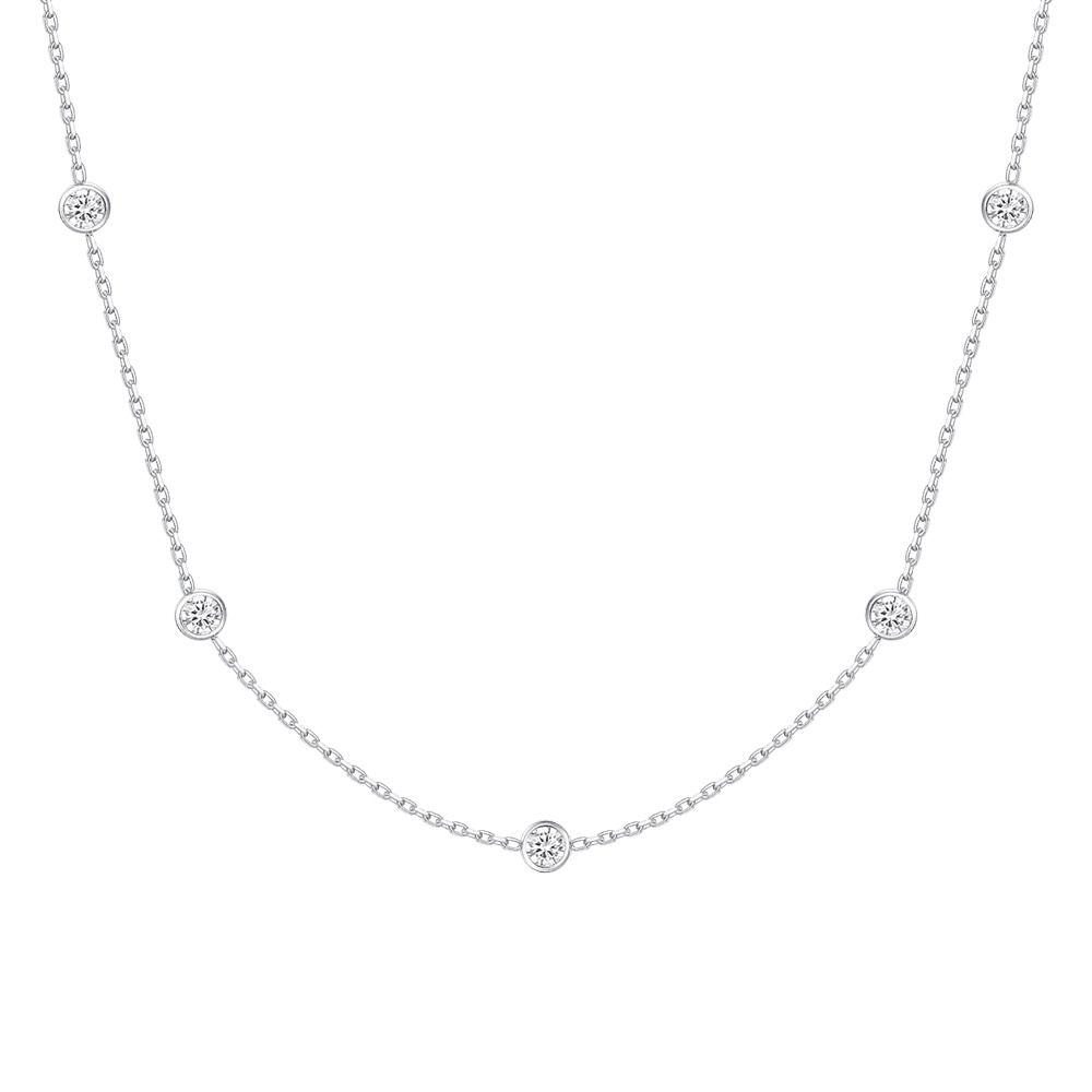 Luca Barra Collana Kids con Zirconi Bianchi