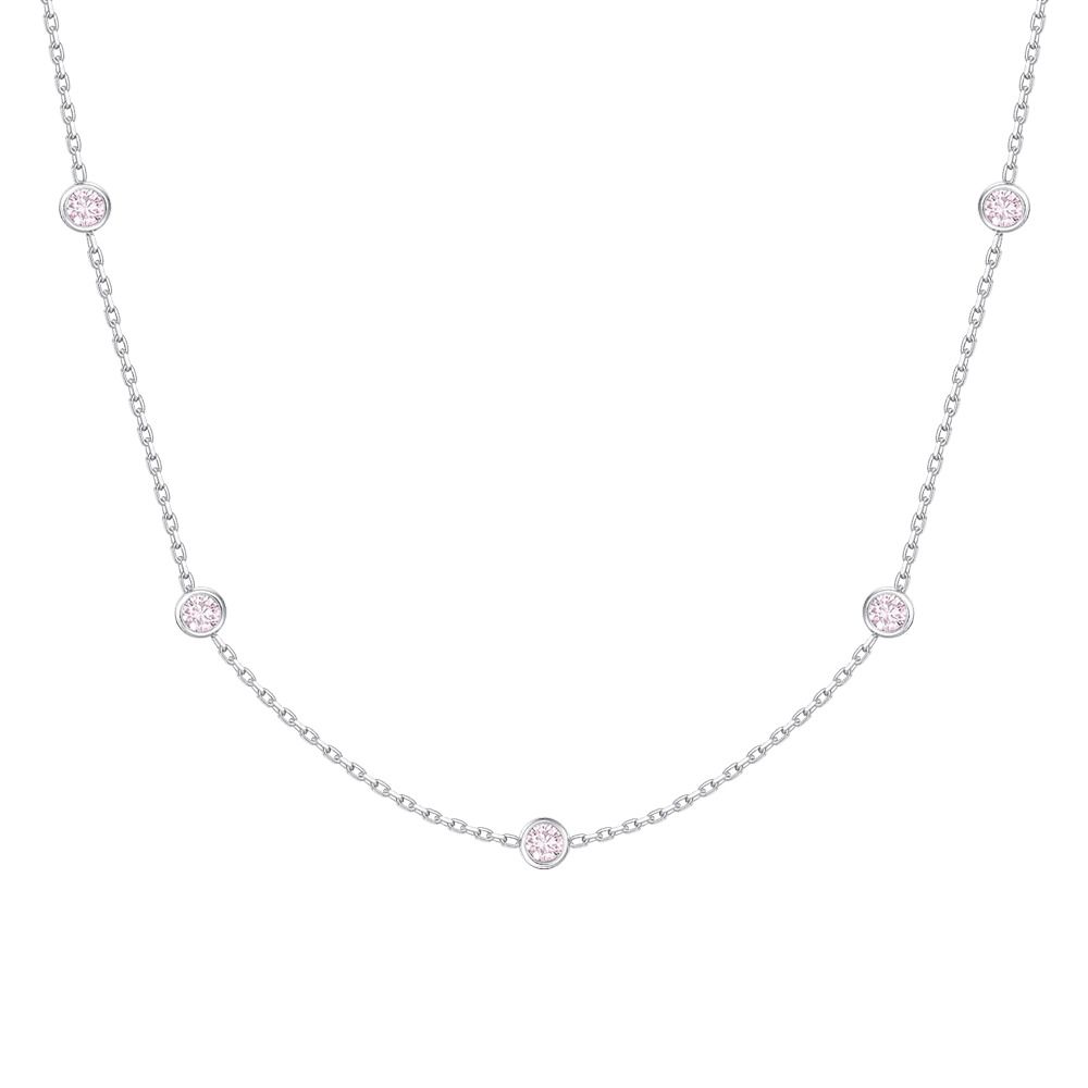 Luca Barra Collana Kids con Zirconi Rosa