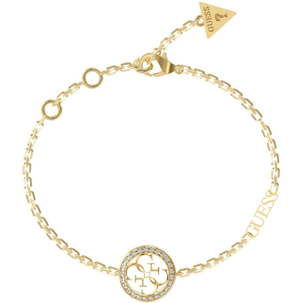 Guess Bracciale Donna Acciaio Gold Logo 4G