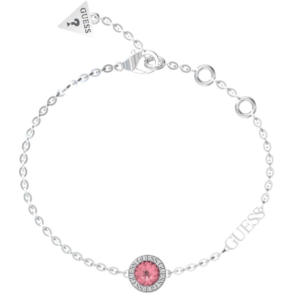 Guess Bracciale Donna Acciaio Cristallo Rosa