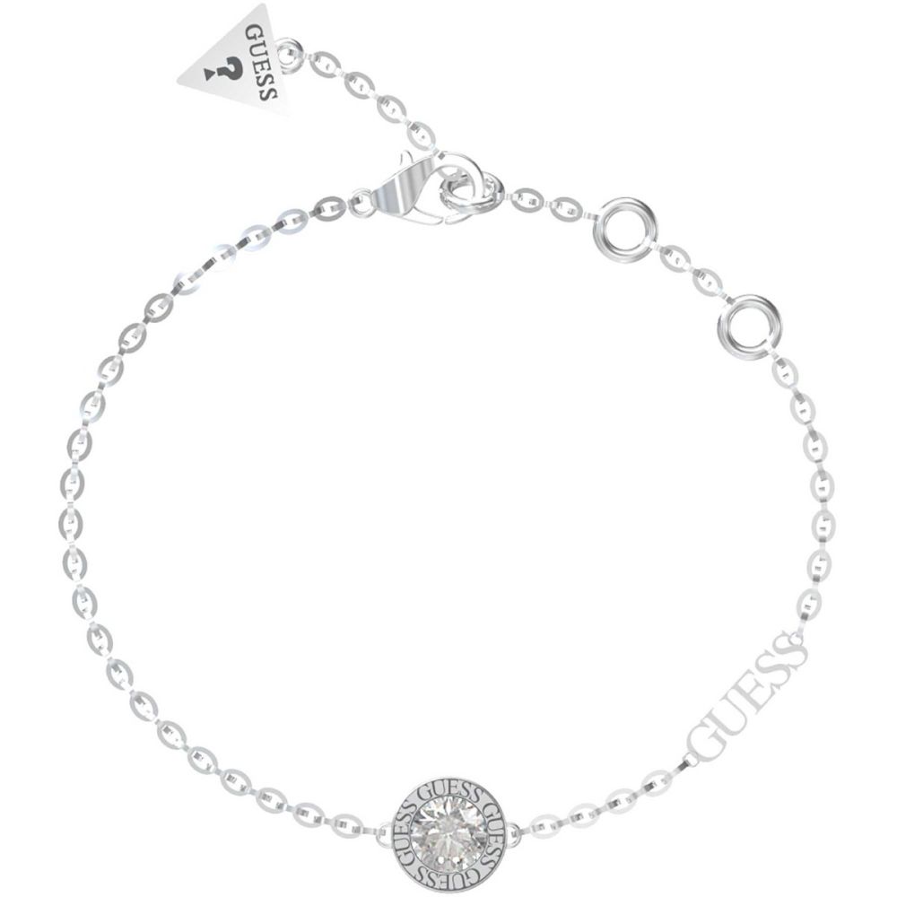 Guess Bracciale Donna Acciaio Cristallo Bianco