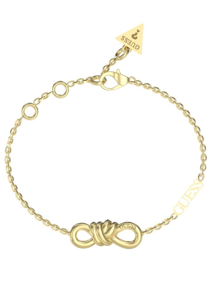 Guess Bracciale Acciaio Dorato con Nodo