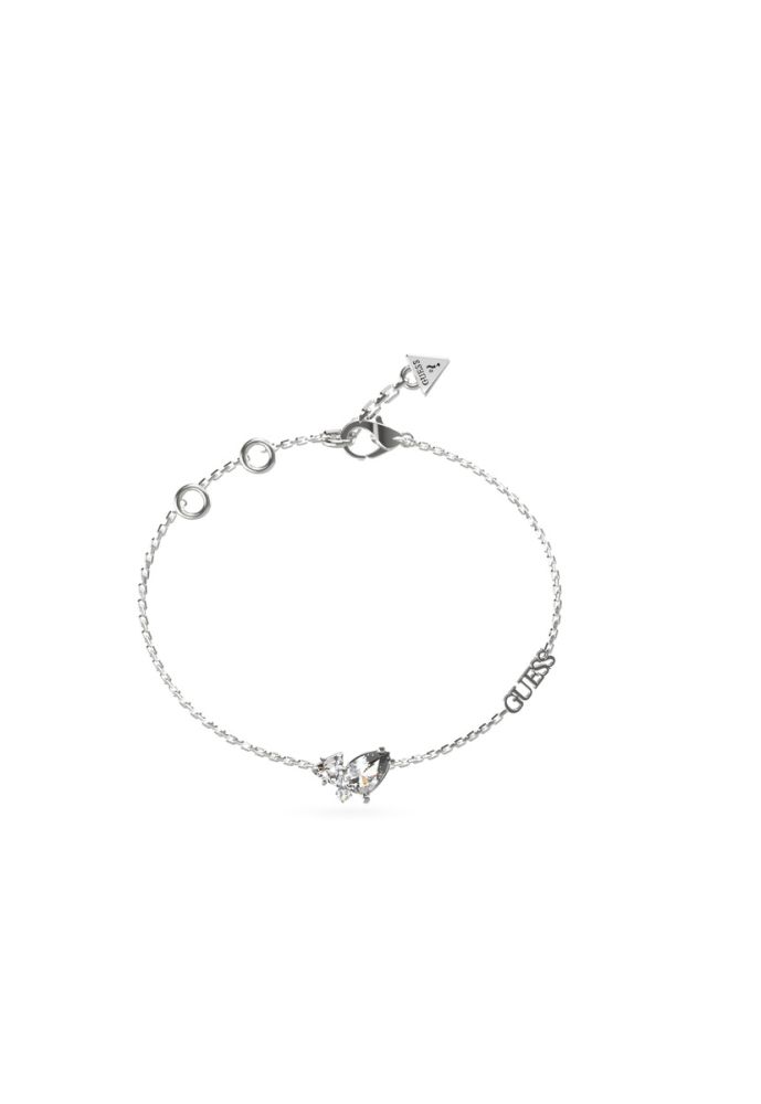Guess Bracciale Acciaio Cristalli Bianchi