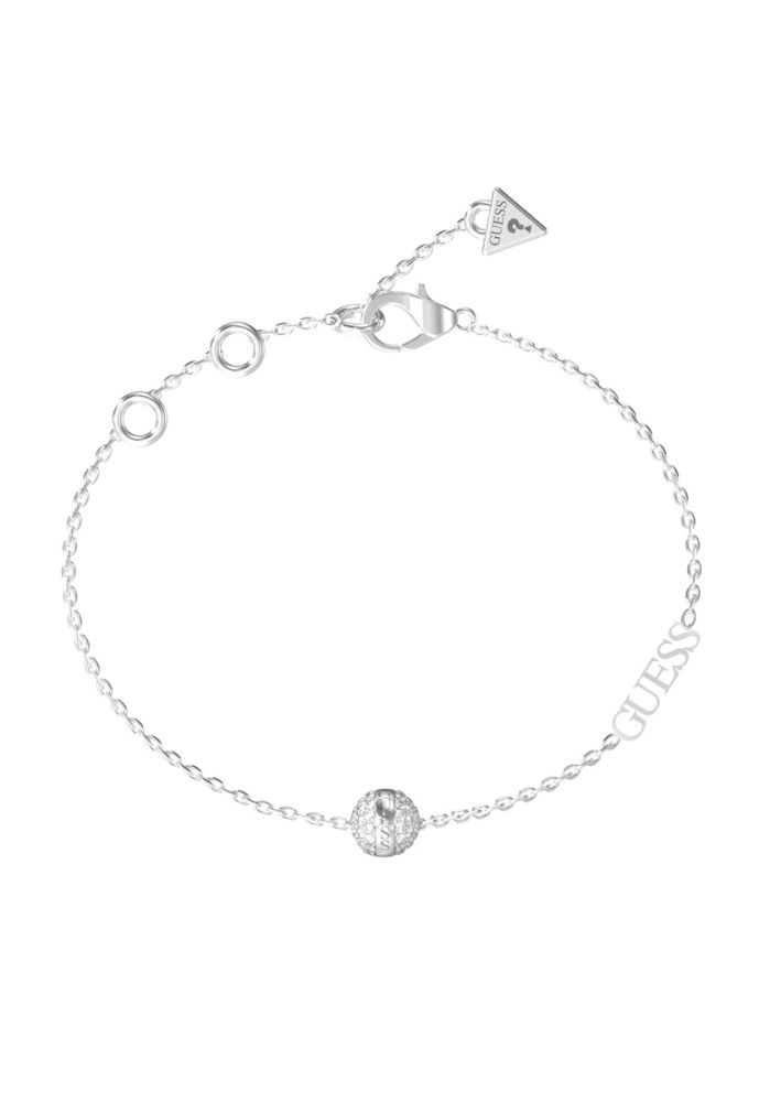 Guess Bracciale Acciaio Cristallo Bianco