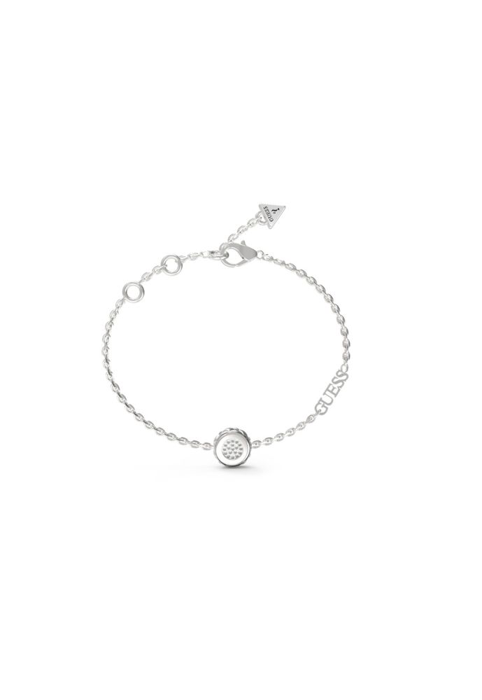Guess Bracciale Acciaio Centrale Con Cristalli