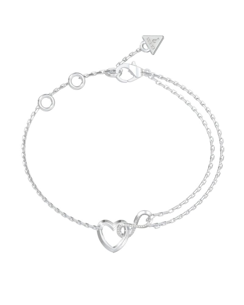 Guess Bracciale Acciaio Cuore con Infinito