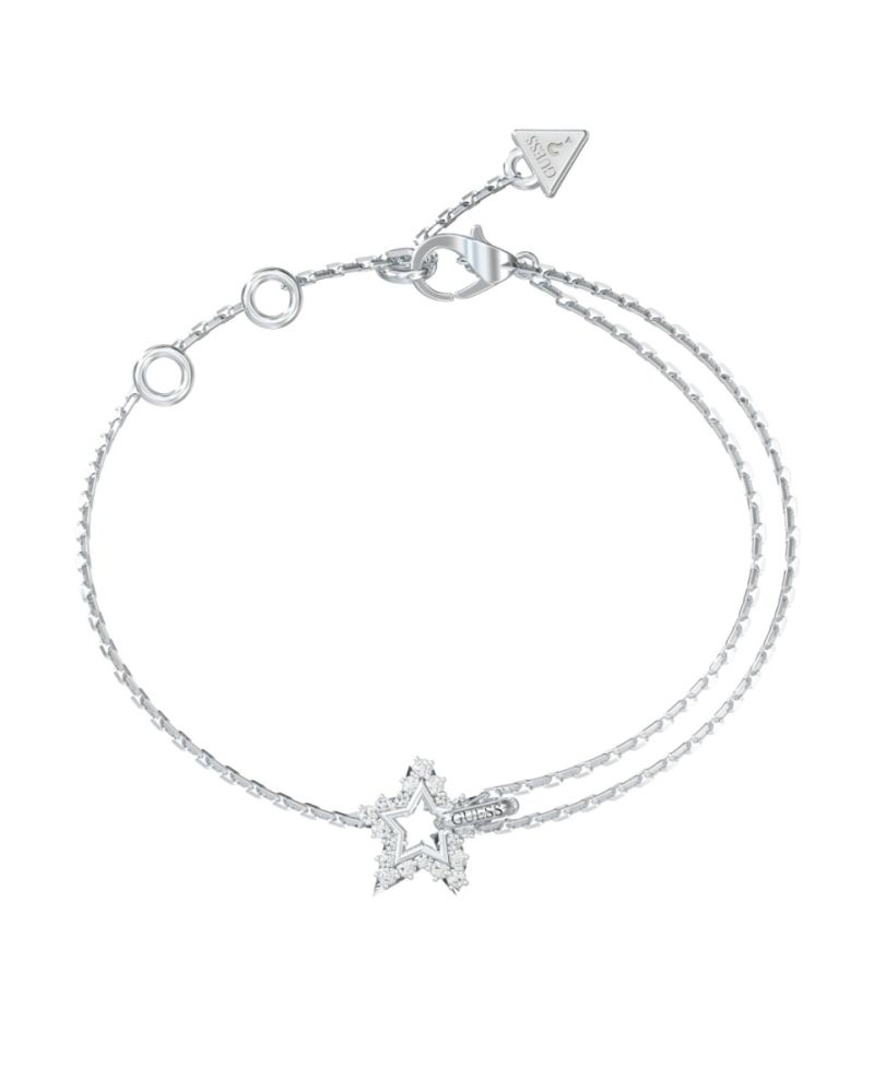 Guess Bracciale Acciaio Stella con Zirconi