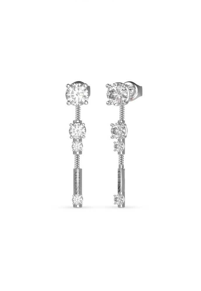 Guess Orecchini Pendenti Acciaio con Cristalli