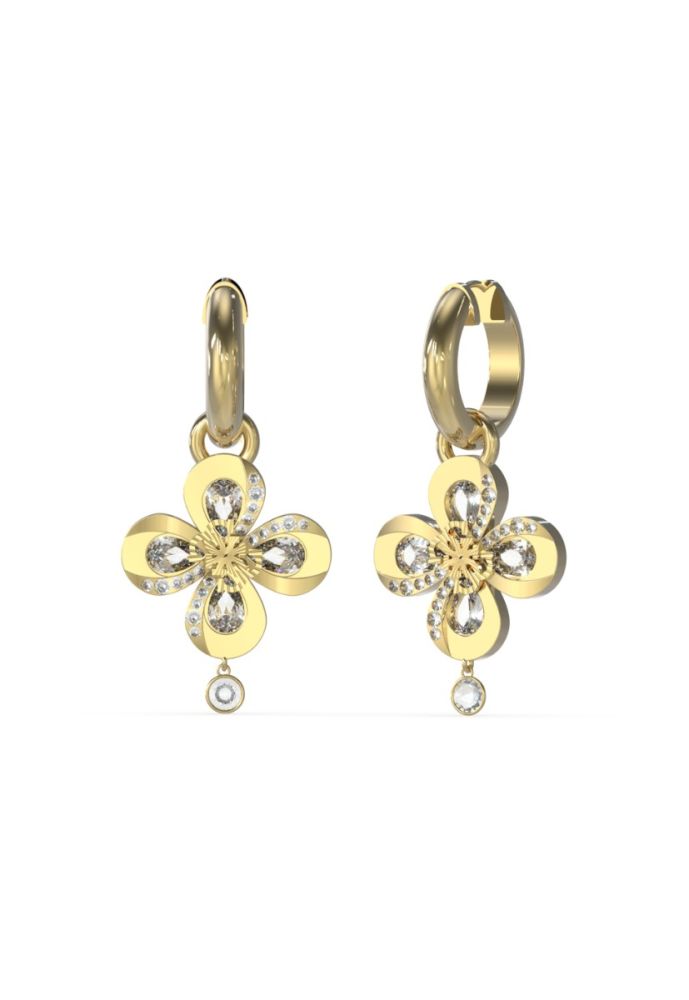 Guess Cerchietto Acciaio Gold Fiore Pendente