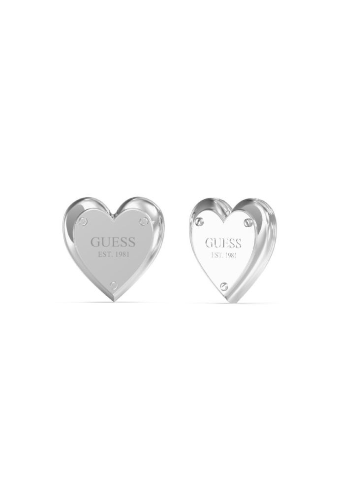 Guess Orecchini Lobo Acciaio Cuore 