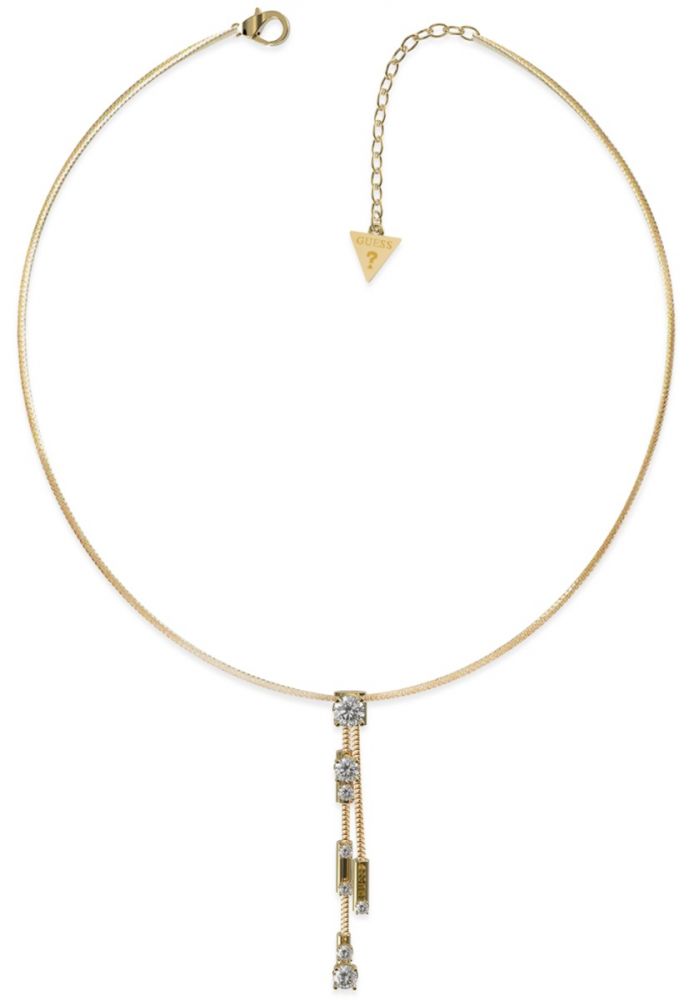 Guess Girocollo Donna acciaio Gold Sunburst