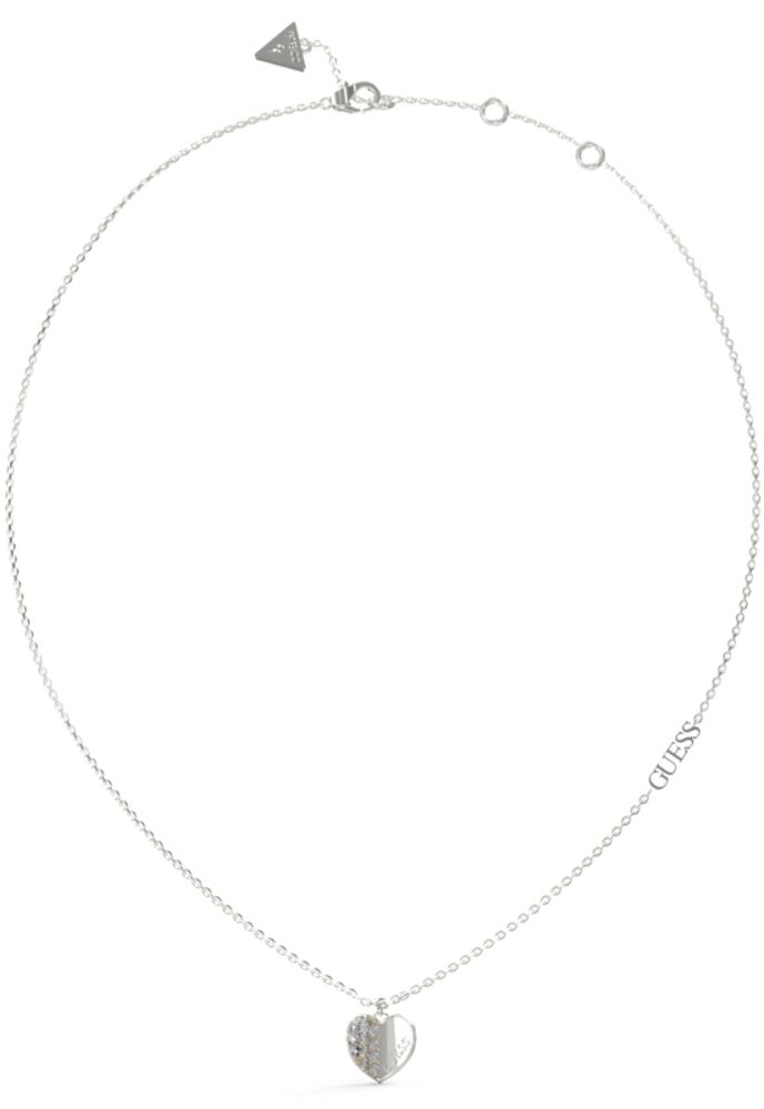 Guess Collana Acciaio Cuore con Zirconi