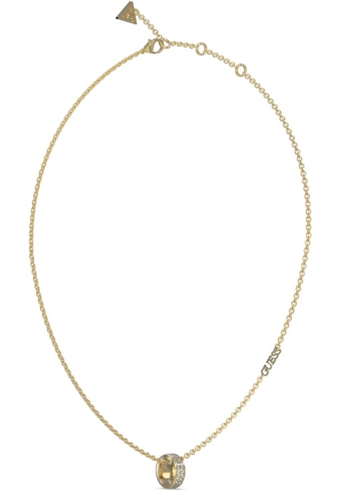 Guess Collana Acciaio Gold Elemento Zirconato