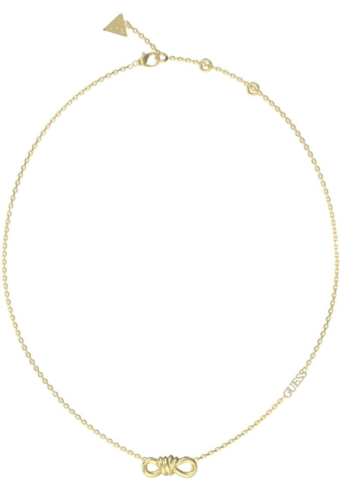Guess Collana Acciaio Dorato con Nodo