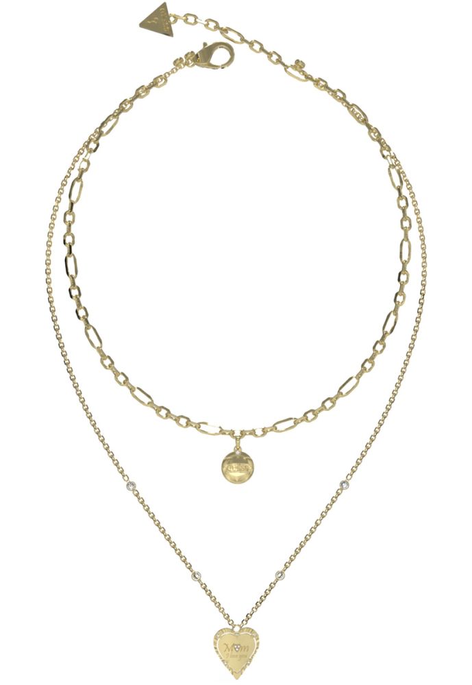 Guess Collana 2 Fili Acciaio Dorato 