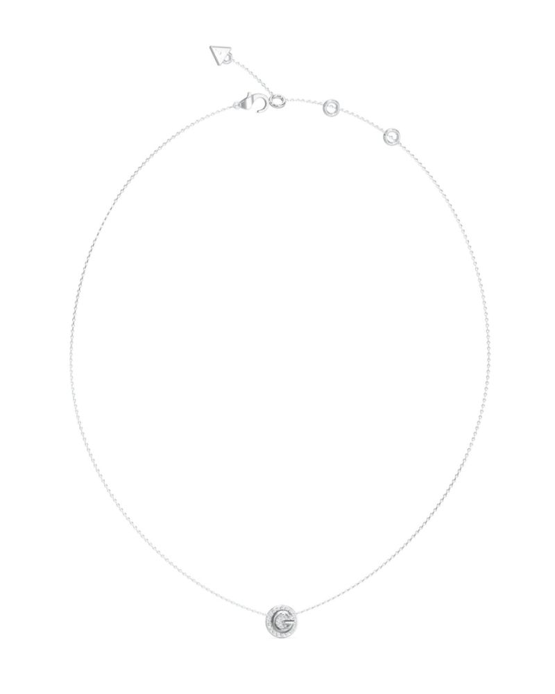 Guess Collana Acciaio Lettera G e Zirconi