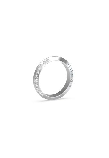Guess Anello Veretta Donna Acciaio Zirconi Bianchi JUBR02188JWRH Stainless Gioiellerie