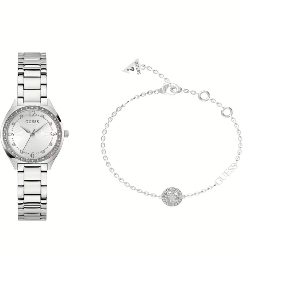 Guess Box Orologio+Bracciale Acciaio Charlot