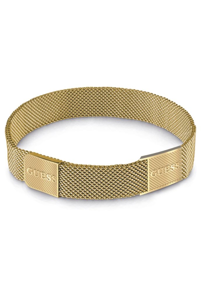 Guess Bracciale Uomo Acciaio Gold con Magnete