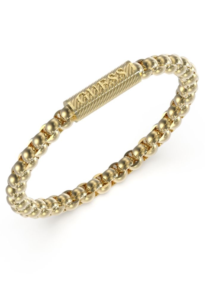 Guess Bracciale Uomo Acciaio Gold Magnetico