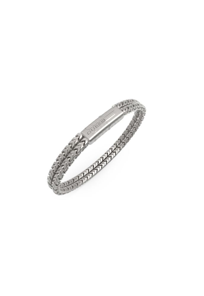 Guess Bracciale Acciaio Doppia Catena