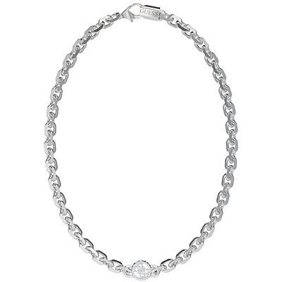 Guess Collana Catena Acciaio Uomo Logo 4G