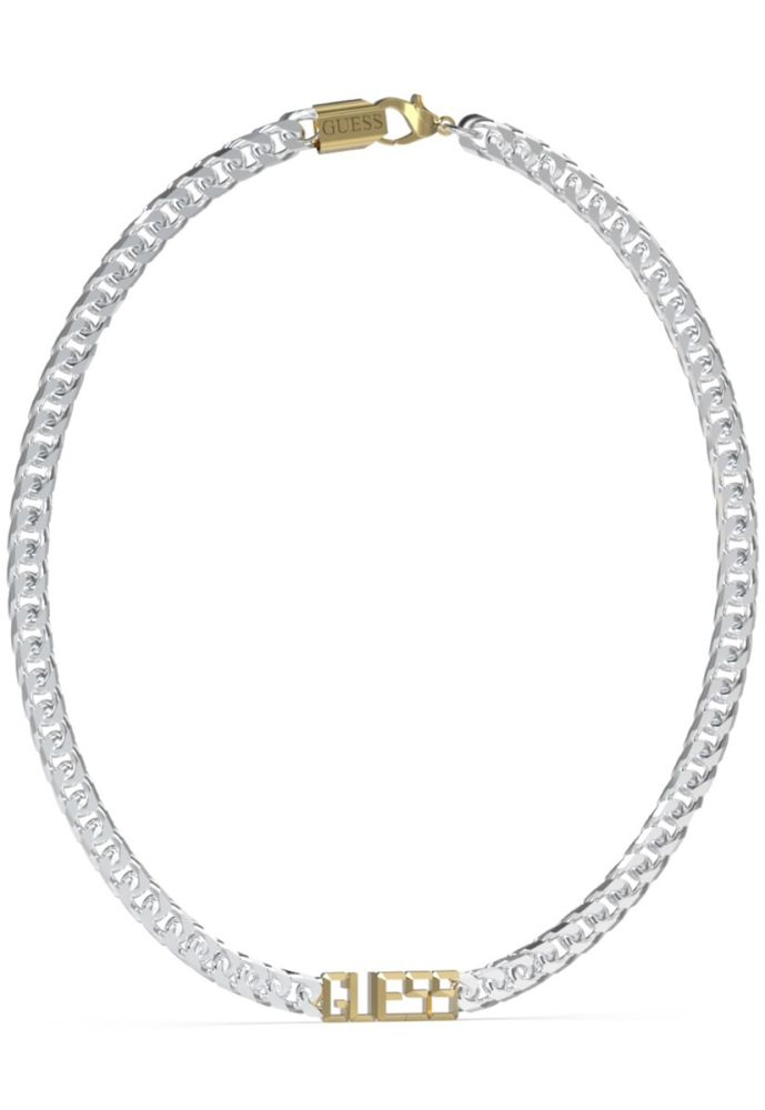Guess Collana Acciaio Scritta Guess Gold