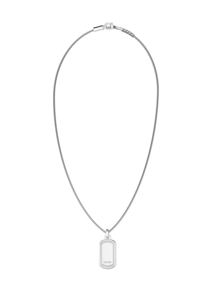 Guess Collana Lunga Acciaio Con Piastra 