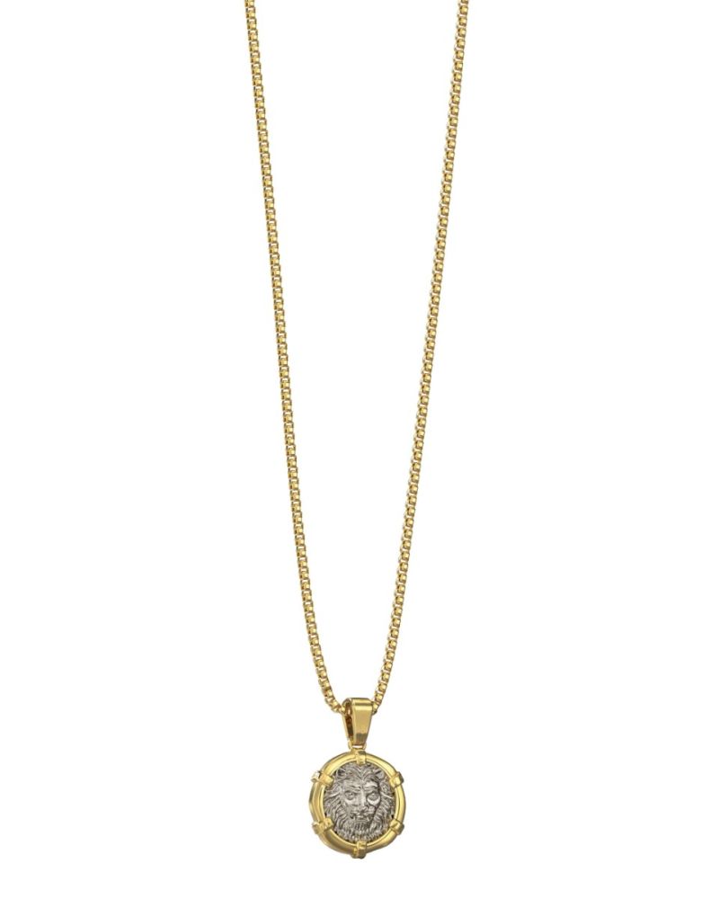 Guess Collana Acciaio Gold con Leone