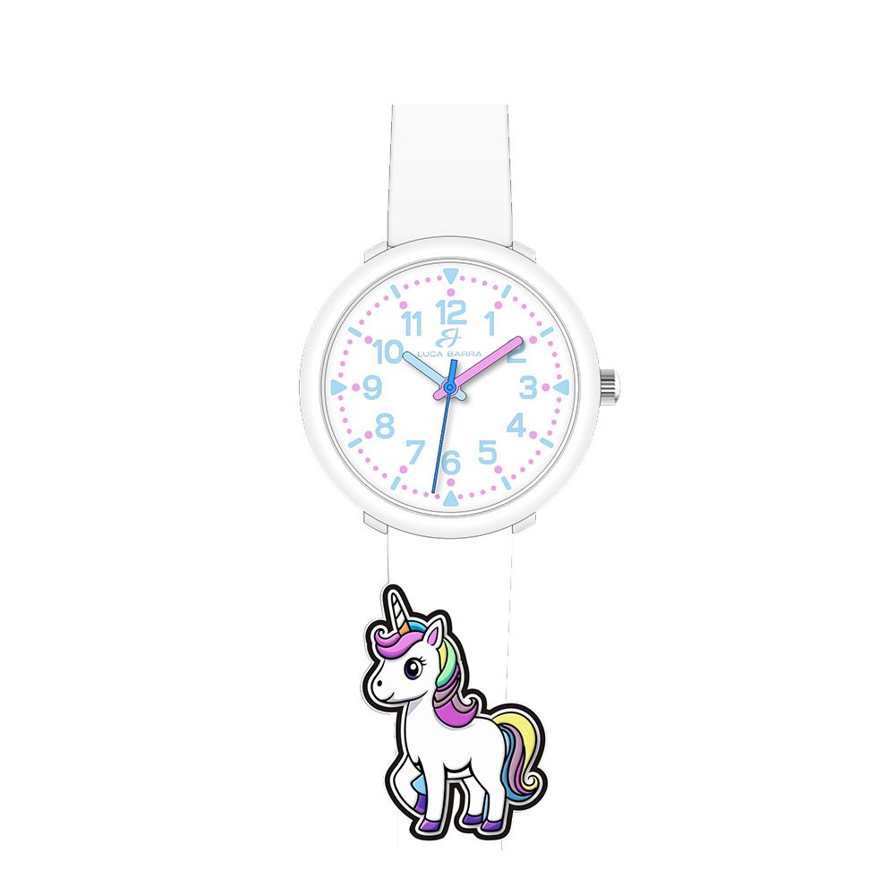 Luca Barra Orologio Kids Solo Tempo Gomma Bianco