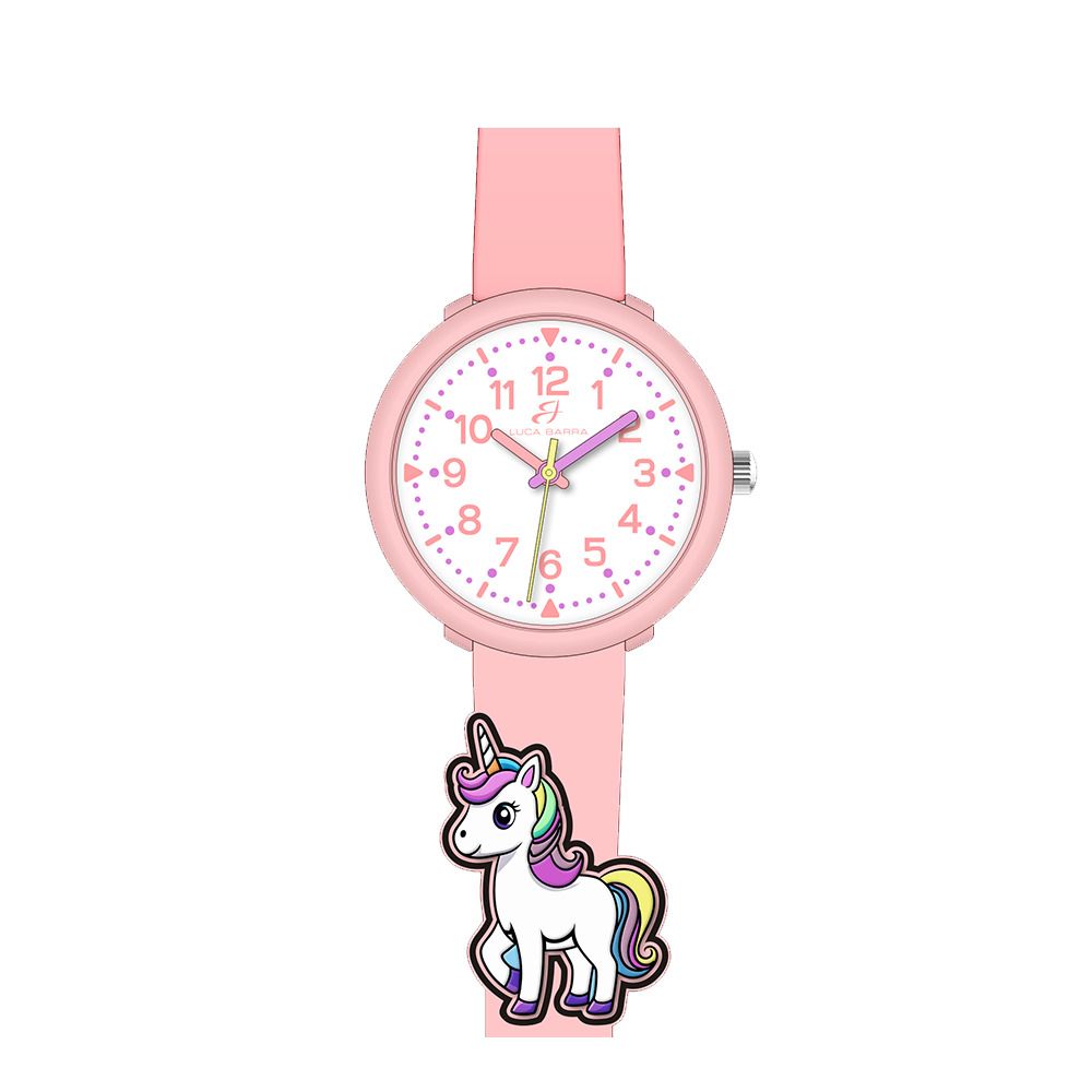 Luca Barra Orologio Kids Solo Tempo Gomma Rosa