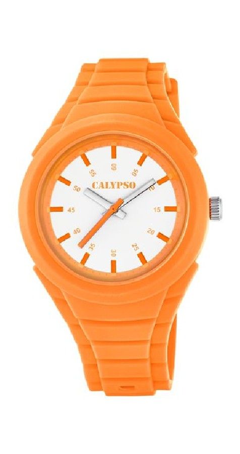 Calypso Orologio Unisex Gomma Solo Tempo Arancio