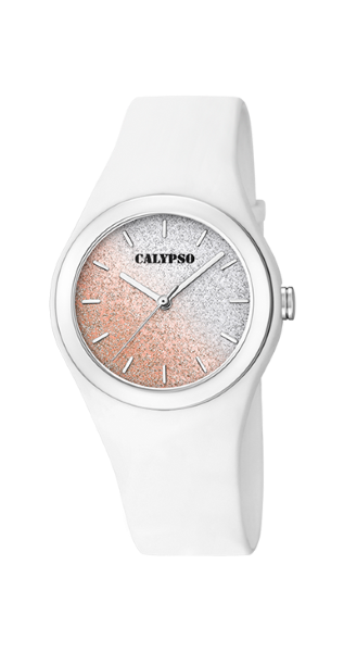 Calypso Orologio Donna Gomma Solo Tempo Bianco