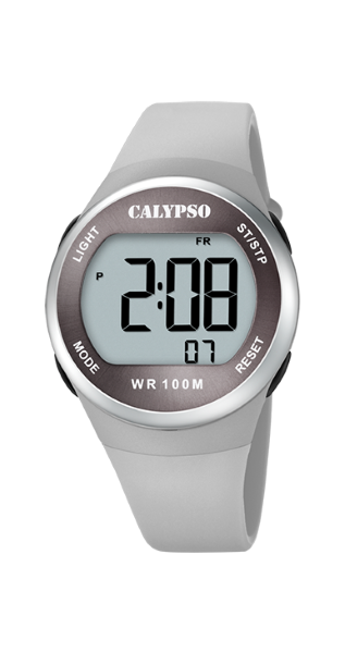 Calypso Orologio Unisex Gomma Digitale Multifunzione Grigio