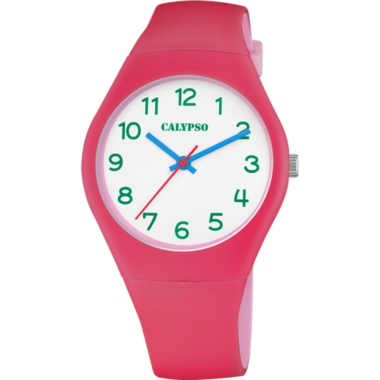 Calypso Orologio Solo Tempo Donna Gomma-Fuxia