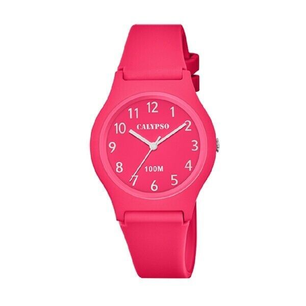 Calypso Orologio Donna Bambina Gomma Solo Tempo Fucsia