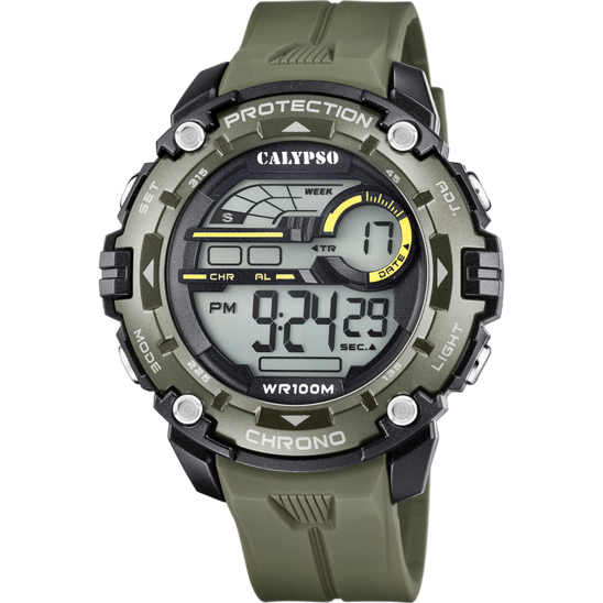 Calypso Orologio Digitale Uomo Gomma K5819/1 Stainless Gioiellerie