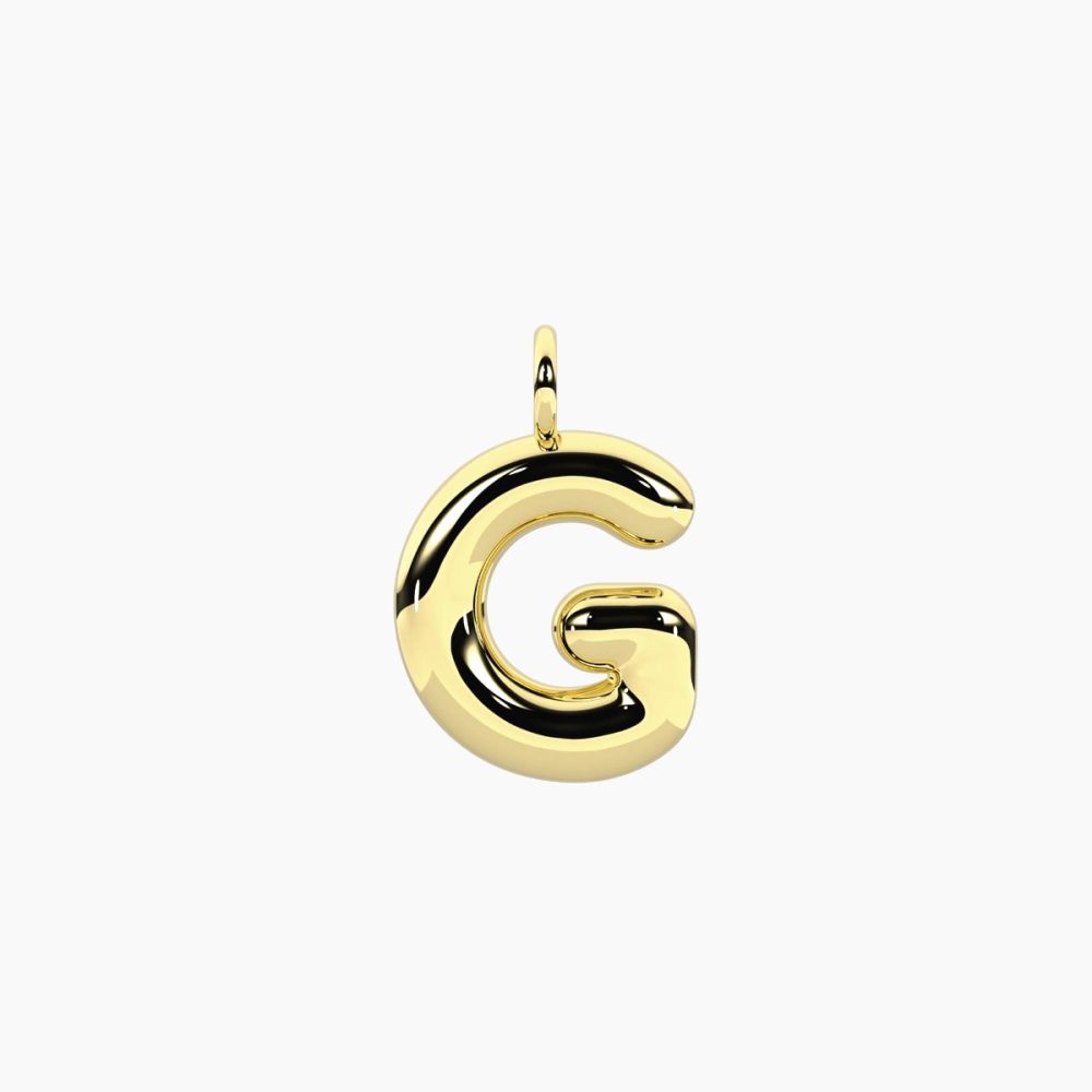 Kidult Ciondolo Acciaio Gold Lettera By You