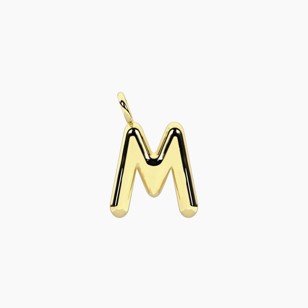 Kidult Ciondolo Acciaio Gold Lettera By You