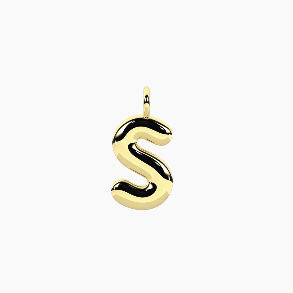 Kidult Ciondolo Acciaio Gold Lettera By You