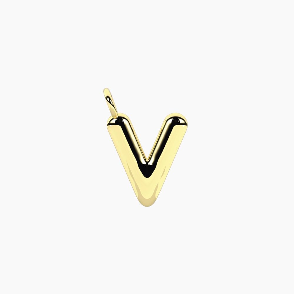 Kidult Ciondolo Acciaio Gold Lettera By You