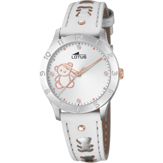 Lotus Orologio Acciaio Solo Tempo Bambina Orso