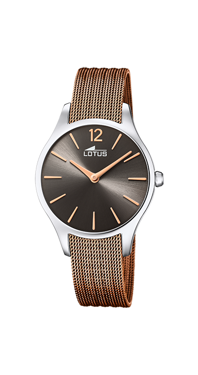 Lotus Orologio Donna Solo Tempo Acciaio Quadrante Nero