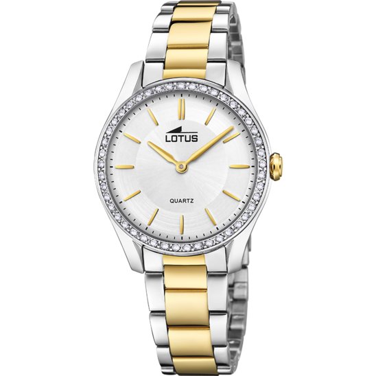 Lotus Orologio Acciaio Solo Tempo Quadrante Silver