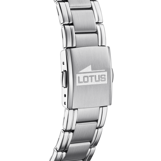 Lotus Orologio Multifunzione Uomo Acciaio Quadrante Nero