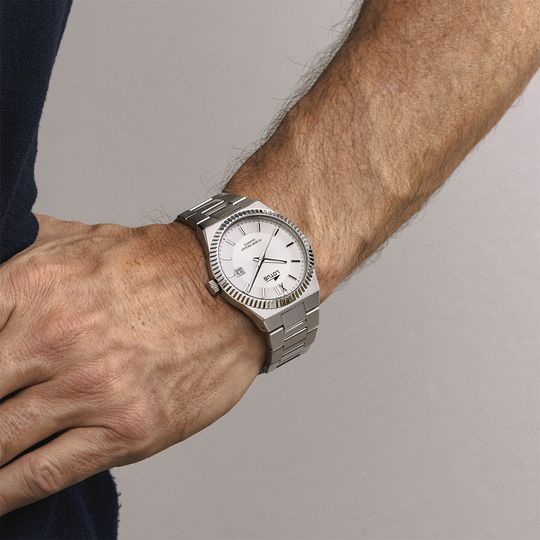 Lotus Orologio Acciaio Solo Tempo Quadrante Silver 