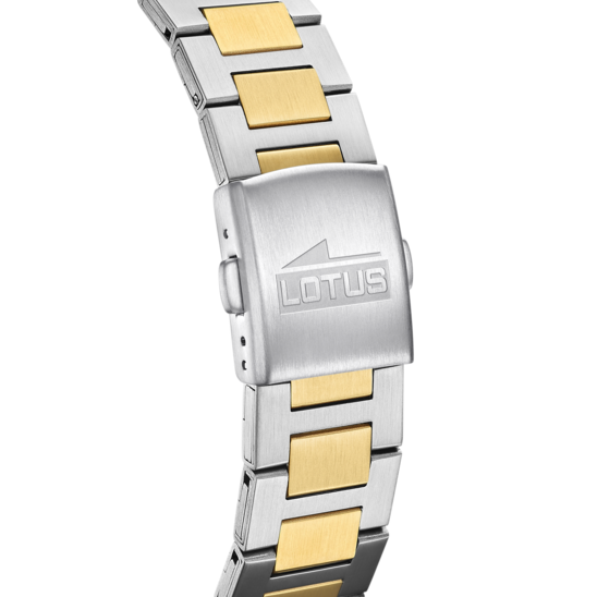 Lotus Orologio Acciaio Bicolore Solo Tempo Quadrante Silver
