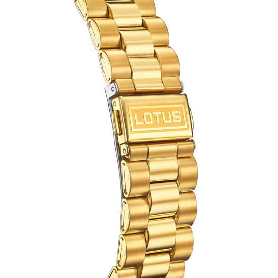 Lotus Orologio Acciaio Gold Solo Tempo Quadrante Gold