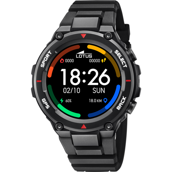 Lotus Orologio Smartwatch Uomo Resina Nero GPS